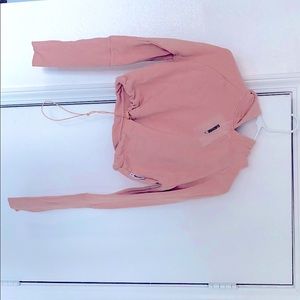 Gym shark adjustable crop hoodie